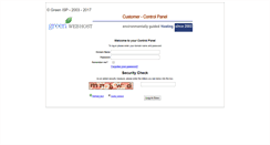 Desktop Screenshot of cp.greenwebhost.net